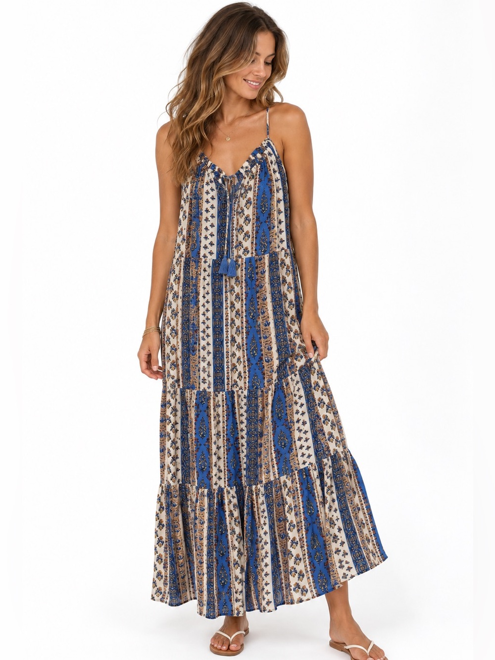 Flowy Paisley Tiered Maxi Dress purchased in Barcelona 💕💕